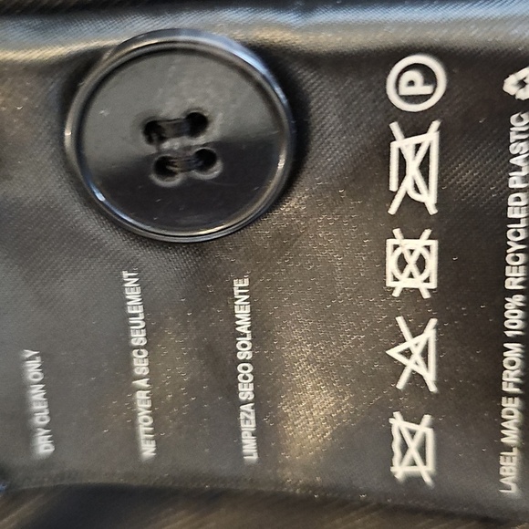 New Bernardo Wool Zippered  Flap Patch Pockets Mid Length Collared Black Coat XL - Picture 15 of 16